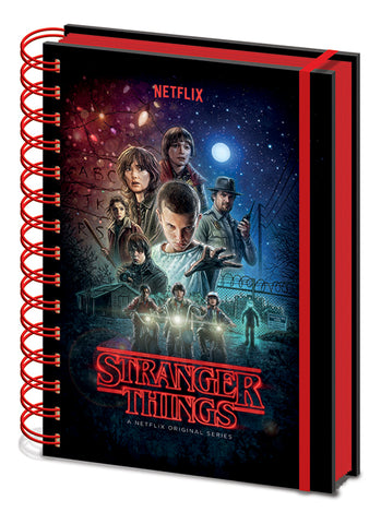 Stranger Things A5 Spiral Metallic Notebook