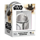 boxed Mandalorian Electroplated Hanging Decoration from Mystical and Magical Halifax
