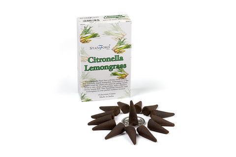 Citronella and Lemongrass Stamford Incense Cones