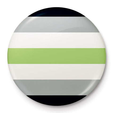Agender Pride Flag 25mm Button Pin Badge