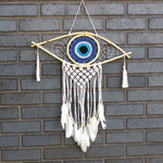 All Seeing Evil Eye Macrame Dreamcatcher