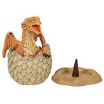 Anne Stokes Yellow Dragon Hatching Incense Cone Burner