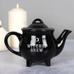 Witches Brew Black Ceramic Teapot