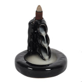 Black Bamboo Pool Backflow Incense Cone Holder