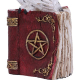 Avian Spell Owl on Red Book with Pentacle Figurine at Mystical and Magical Halifax UK