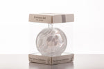 Boxed Birthstone Ball April Diamond by Sienna Glass with Hanging Ribbon