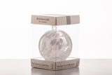 Boxed Birthstone Ball April Diamond by Sienna Glass with Hanging Ribbon