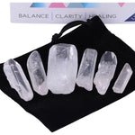 Pure Energy 6 Natural Quartz Crystals Set D5701U1