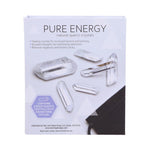 Pure Energy 6 Natural Quartz Crystals Set D5701U1 back of box