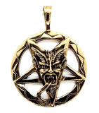 Bronze Baphomet Pentagram Pendant