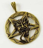 Bronze Baphomet Pentagram Pendant