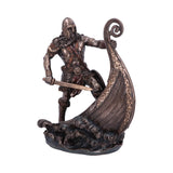 Bronzed Halvor Viking Longship Figurine at Mystical and Magical