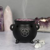 Smoking Pentagram Cauldron Incense Cone Holder