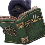 Kitty's Grimoire Book of Spells Figurine in green