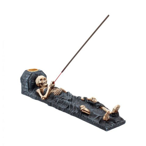 Ashes to Ashes Skeleton Incense Stick and Candle or cone Holder at Mystical and Magical Halifax UK Nemesis Now D2916H7
