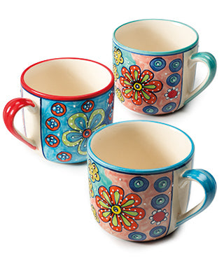Daisy Design Large Floral Ceramic Mug from Mystical and Magical Halifax
