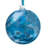 Sienna Glass Hanging Birthstone Ball December Turquoise 