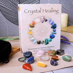 display Crystal Healing Boxed Set of 12 GemStones promoting spiritual wellness.