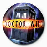 Doctor Who Tardis Button Pin Badge 25mm