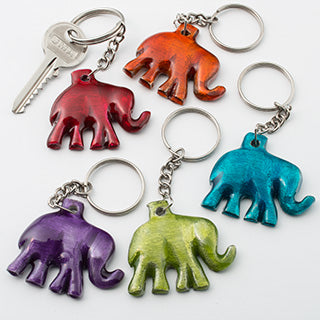 Elephant Keyring in Recycled Aluminium