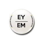 Ey Em Pronouns Matter Pride Button Pin Badge at Mystical and Magical