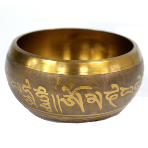 Five Buddha Brass Singing Bowl