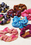 Hair Scrunchie Recycled Sari Hand Made in India