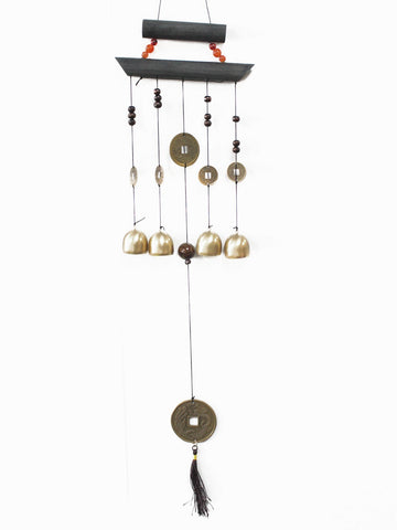 Feng Shui Chimes - Happy Home 4 Bells and Coin