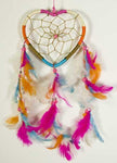 Heart Dreamcatcher with Feathers and bead