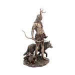 Herne and Animals Folklore Bronzed Figurine at Mystical and Magical side