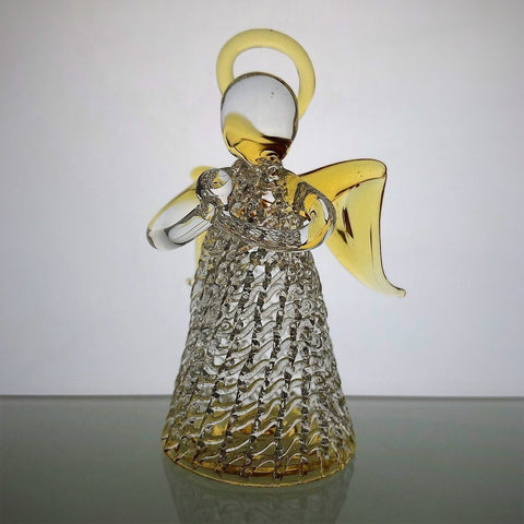 Glass Keepsake Angel - Gold