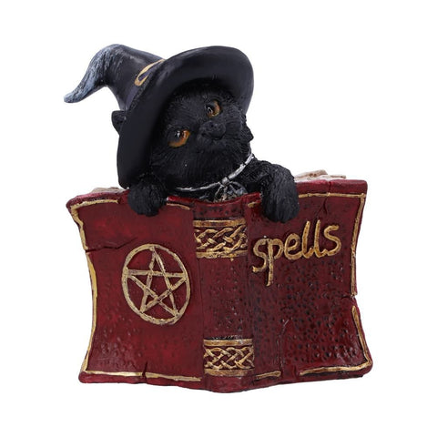 Kitty's Grimoire Book of Spells Figurine in Red