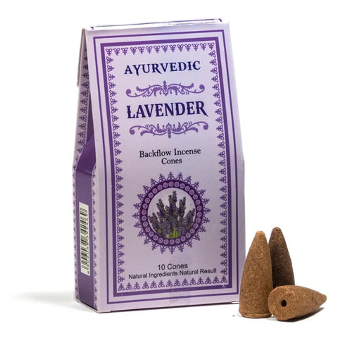 Lavender Ayurvedic Backflow Incense Cones