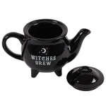 Witches Brew Black Ceramic Teapot