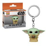 boxed Mandalorian The Child with Cup Funko Keychain at Mystical and Magical UK