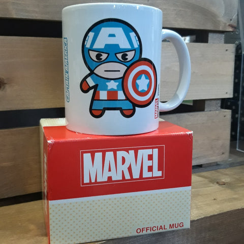Marvel Comics Captain America with Shield Chibi Mug at Mystical and Magical