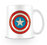 Marvel Comics Captain America Shield Mug in White from Mystical and Magical Halifax