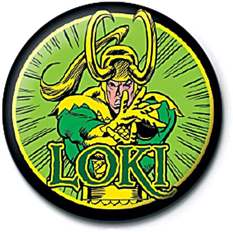 Marvel Loki 25mm Button Pin Badge