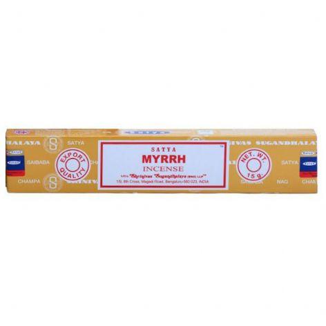 Satya Myrrh Incense Sticks at Mystical and Magical