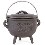 Cast Iron Cauldron Triple Moon from Mystical and Magical Halifax