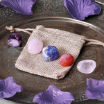 Natural Healing Stones set and Pouch at Mystical and Magical Halifax UK