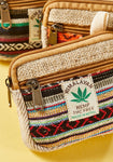 Natural Hemp And Gheri Zip Purse