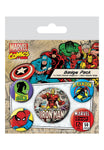 Marvel Comics Iron Man Button Pin 5 Badge Pack
