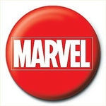 Marvel Logo 25mm Button Pin Badge at Mystical and Magical Halifax UK