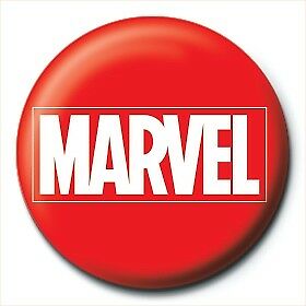 Marvel Logo 25mm Button Pin Badge at Mystical and Magical Halifax UK