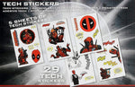 Marvel Deadpool Merch with a Mouth Tech Stickers