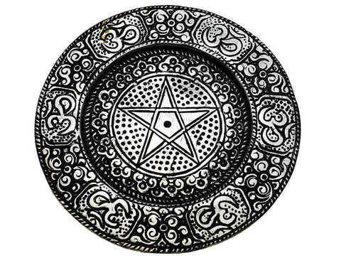 OHM and Pentacle Incense Stick Holder