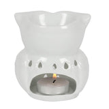 Ceramic White Owl Ceramic Oil Warmer burner