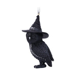 Owlocen Black Witch Owl Hanging Ornament Figurine Nemesis Now B5597T1 at Mystical and Magical Side