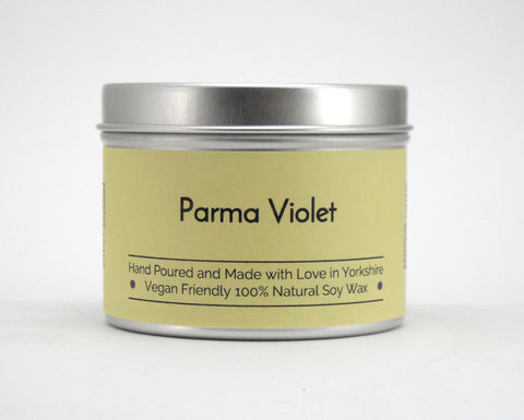Parma Violet Soy Wax Tin Candle